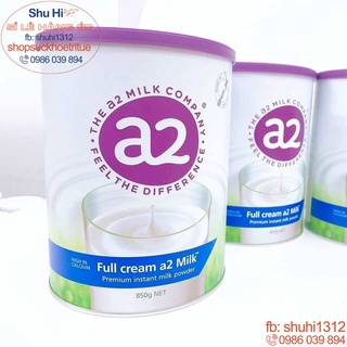 (Mẫu mới) Sữa A2 Úc Full Cream - Sữa Tươi Nguyên Kem Dạng Bột 850g