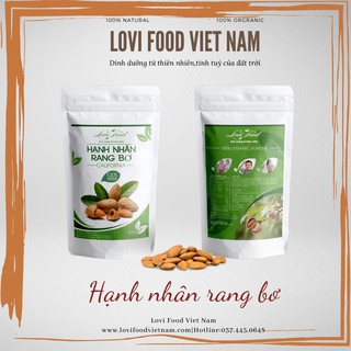 HẠNH NHÂN RANG BƠ - 500gram HẠT CAO CẤP nhập khẩu từ Mỹ,ăn vặt giảm cân - Lovi Food Việt Nam