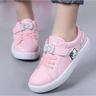 Giày bé gái Hello Kitty xinh xắn quai dán tiện lợi BG10-HỒNG