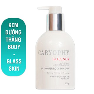 Kem Trắng Sáng Da Body Caryophy 3 in 1 Glass skin in Shower Body Tone up - Làm Mờ Thâm Nám