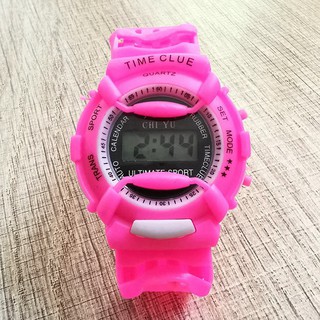 9QN DH Đồng hồ điện tử trẻ em giới tính TIME CLUE dây cao su cực đẹp 8