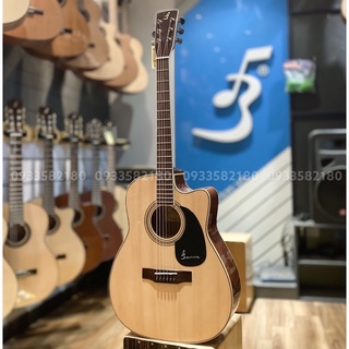 [BA ĐỜN] Guitar Acoustic J-260 chất liệu gỗ hồng đào nhập khẩu - Guitar Ba Đờn Tặng Kèm Bao Đàn, tuner ,Pickt (1)