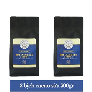 Combo 2 túi cacao sữa 3 trong 1 thơm ngon 500gr
