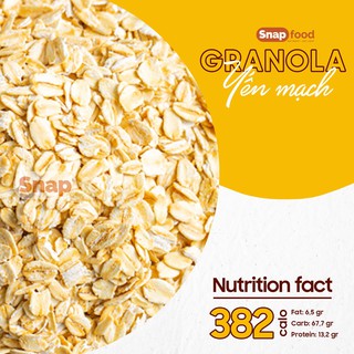 Ngũ cốc ăn liền GIẢM CÂN/EATCLEAN/ĂN KIÊNG - Granola Yến Mạch 500gram - Snap Food