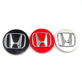 Logo chụp mâm, vành bánh xe ô tô Honda/ Đường kính 69mm HD69 màu Đen, Đỏ và Bạc