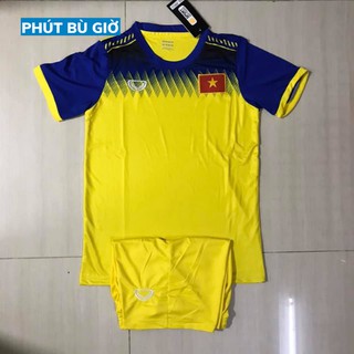 [ẢNH THẬT] Bộ quần áo đá bóng trẻ em, Áo đá banh trẻ em đội tuyển Việt Nam màu vàng cao cấp mẫu mới nhất 2019-2020 (1)