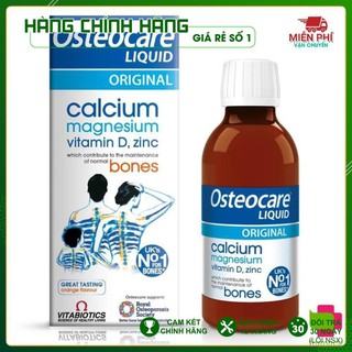 (Hiệu Qủa 100%) Canxi nước Osteocare Original Liquid 200ml cho trẻ từ 3 tuổi và phụ nữ mang thai (1)