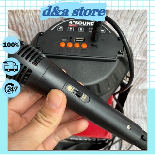 Loa Bluetooth Hát Karaoke ALP 401 Tặng Kèm Mic Hát hàng cao cấp bảo hành lỗi 1 đổi 1- D&A STORE