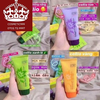 ( auth 100%)XẢ HẾT KHO Kem Chống Nắng Cellio Collagen Whitening Sun Cream SPF50+ PA+++ -cosmetic999