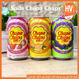 [ Hàng Bán Chạy] Nước Ngọt Soda Sparkling Chupa Chups Lon 345ml