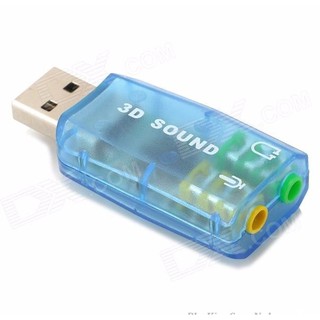 USB SOUND 3D 5.1 TẠO CỔNG AUDIO VÀ MICROPHONE CHO MÁY TÍNH