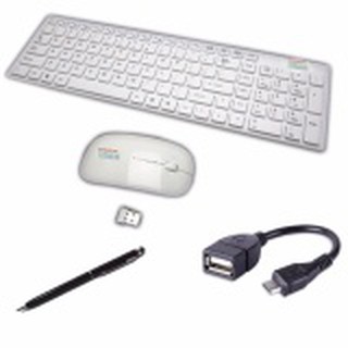 Bàn phím và chuột không dây Bx Electronics + Tặng 1 bút cảm ứng và 1 cáp OTG V01999