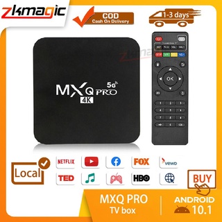 Android TV Box MXQ PRO 4K bản 4G + 64GB Android:10.1, kết nối wifi 5.0 Đã cài sãn kênh YouTube, Chorme...vv