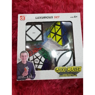 Combo 4 Rubik biến thể QIYI Luxurious Gift Set Siêu bền, siêu mượt, siêu trơn 👍🏿
