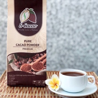 Bột Cacao nguyên chất thượng hạng Pure Scacao powder premium 500g