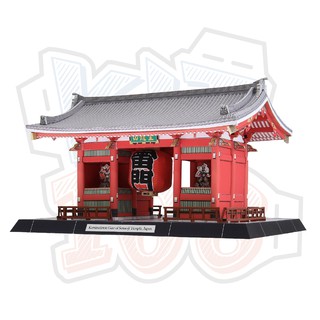 Mô hình giấy kiến trúc chùa Nhật Bản Kaminarimon Gate of Senso-ji Temple – Japan