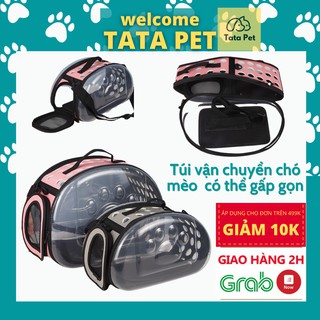 Túi Vận Chuyển Chó Mèo Trong Suốt 🐱𝑭𝑹𝑬𝑬𝑺𝑯𝑰𝑷 🐱-Túi Đựng Thú Cưng [Có thể gấp gọn] TATA PET