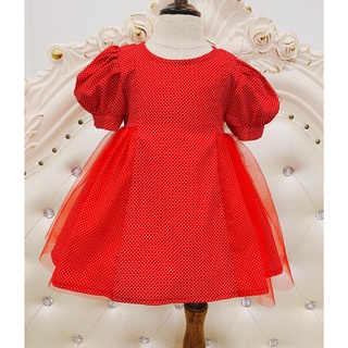 Đầm bé gái hàng việt nam thiết kế chất thô lưới cực xinh cho bé size ( 6-32kg)