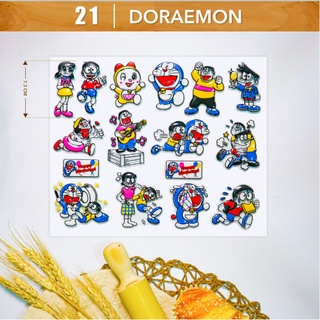 Hộp 10 khuôn socola in hình Doremon 2 - Chocolate mold Doraemon (MS 21) - Đồng Tiến Việt Nam