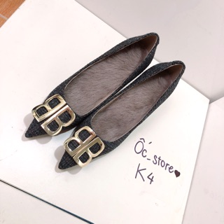 K4: giày gót nhọn 8p lót lông