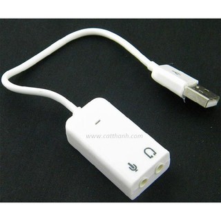 [siêu rẻ] USB sound dây 7.1 ( Cáp chuyển đổi USB ra âm thanh cổng 3.5) [shop yêu thích]