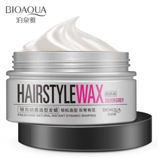 Wax sáp keo vuốt tóc tạo kiểu màu xám bạc năng động Bioaqua mạnh mẽ 100g