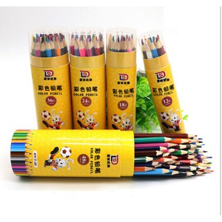 Hộp 12 bút chì màu đẹp kèm gọt chì