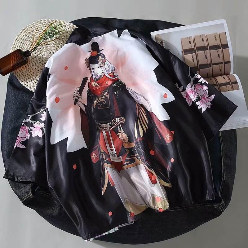 Áo Cotton họa tiết thổ cẩm nhiều màu sắc kiểu Retro Nhật Bản cá tính