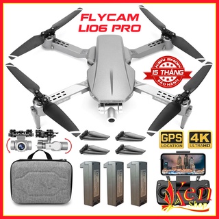 Flycam L106 Pro Camera 4k Gimbal Chống Rung, Động Cơ Không Chổi Than, Định Vị GPS Tự Động Quay Trở Về
