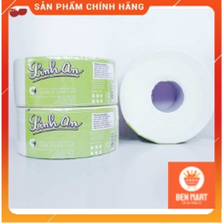 (Bán lỗ xin 5⭐) Giấy vệ sinh Tissue Linh An công nghiệp cuộn to 💥FREESHIP💥 cuộn lô 3 lớp 700g, mềm mịn xịn