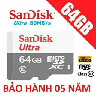 🔜 Thẻ nhớ Micro SD San disk 64GB class 10