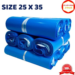 Túi gói hàng niêm phong cao cấp size 25 X 35 màu xanh dương
