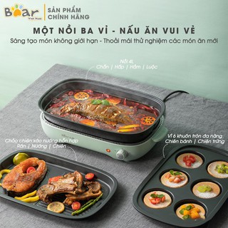 [SALE SỐC]Bếp nướng lẩu 3 khay Bear DHG-C40D5 cực tiện dụng cho nhà bếp