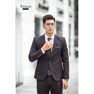 VINLO💗[Đẹp_Độc_Rẻ][Set AV4]Áo Vest nam đen cao cấp, body kiểu Hàn Quốc
