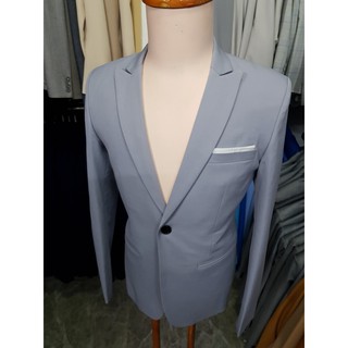 Áo vest nam form ôm body 1 nút màu xám ghi chất liệu vải dày mịn