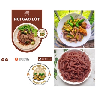 Combo 2 gói Nui gạo lứt đỏ- Nui gạo ngũ sắc (mỗi gói 500g) - Dai ngon, Lành mạnh, Thuần tự nhiên, thực phẩm chay