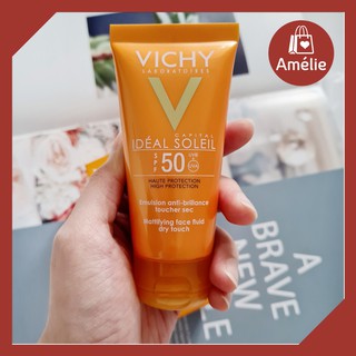 Kem chống nắng Vichy Ideál Soleil Mattifying Face Fluid Dry Touch SPF50 50ml dành cho da dầu
