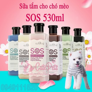 Sữa tắm cho chó mèo SOS 530ml 7 loại - petshophanoi