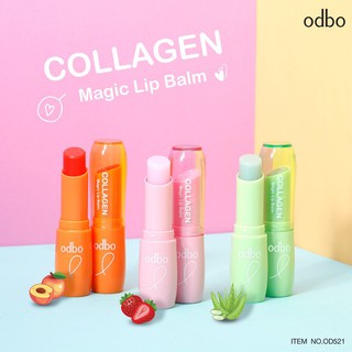 [An Toàn - Auth Thái ] Son Dưỡng Odbo Collagen Magic Lip Balm OD521