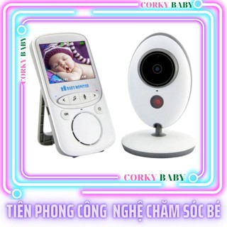 [Hàng có sẵn]Máy báo khóc em bé Camera theo dõi bé siêu nét 2021 - mbk03