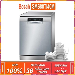 Máy rửa bát độc lập Bosch SMS88TI40M - Seri 8 TGB , dung tích rửa 14 bộ chén bát ( Xuất sứ Đức - Phân Phối Chính Hãng )